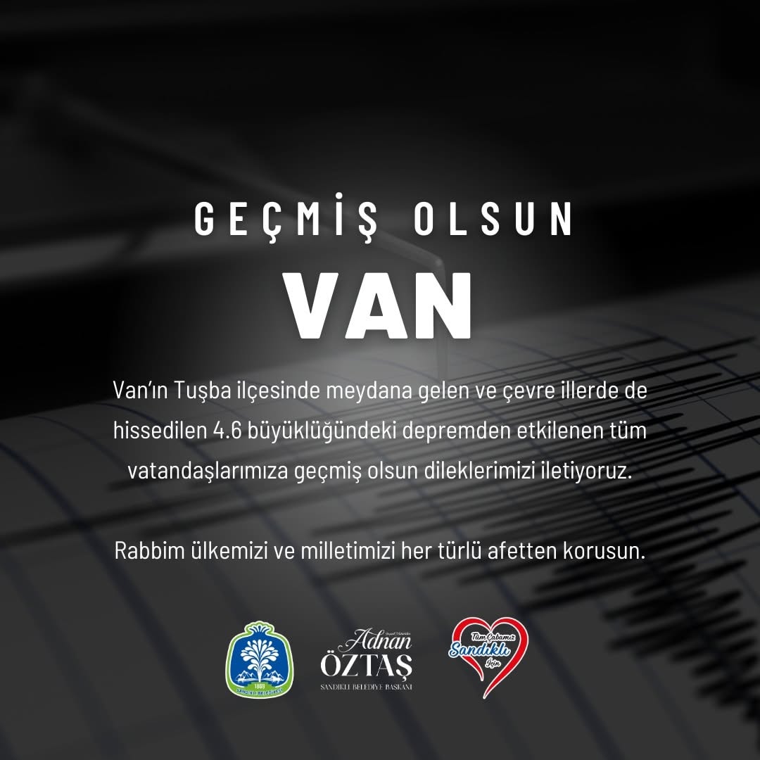 Van’ın Tuşba İlçesinde Meydana Gelen 4.6 Büyüklüğündeki Deprem