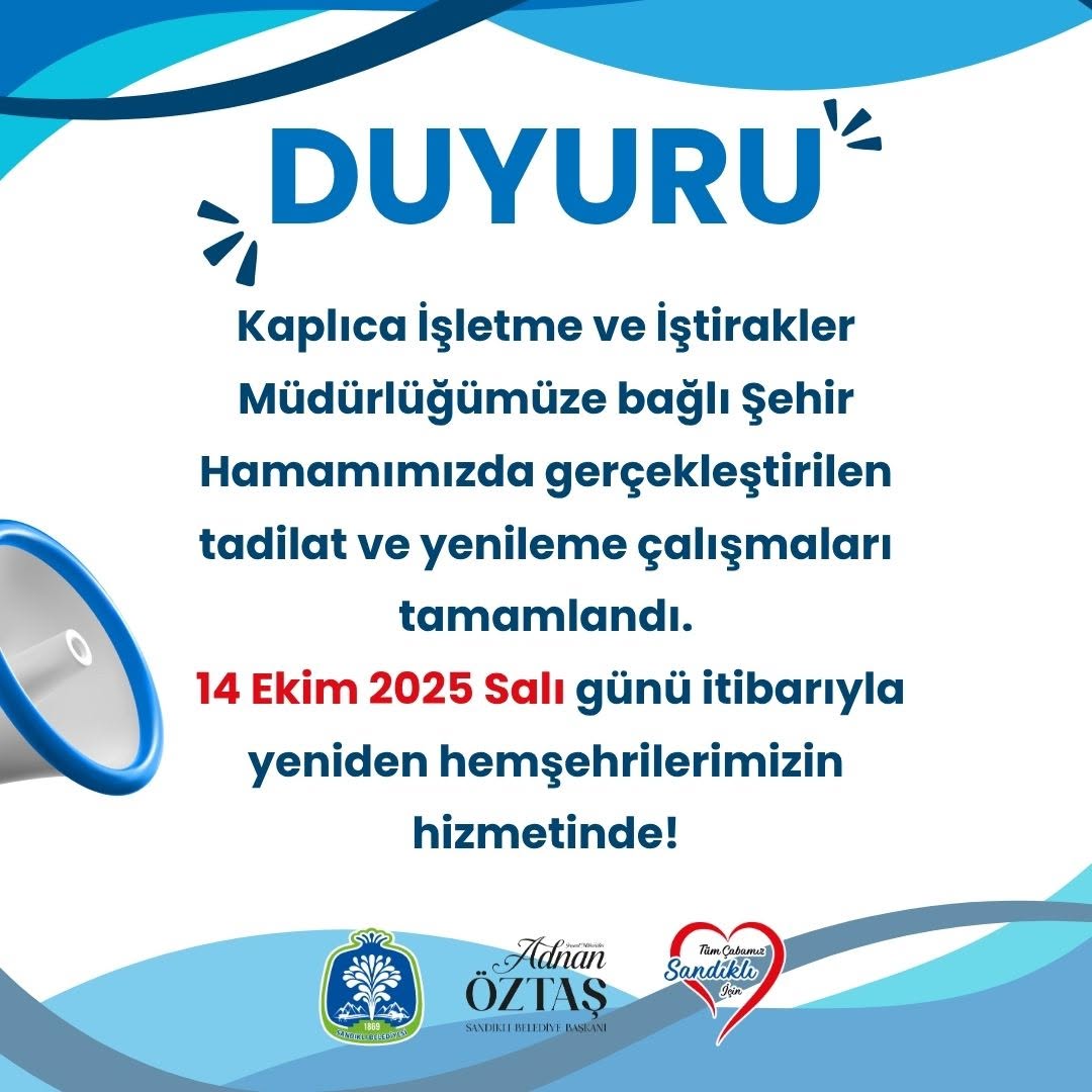 Sandıklı Şehir Hamamı Yenilendi!