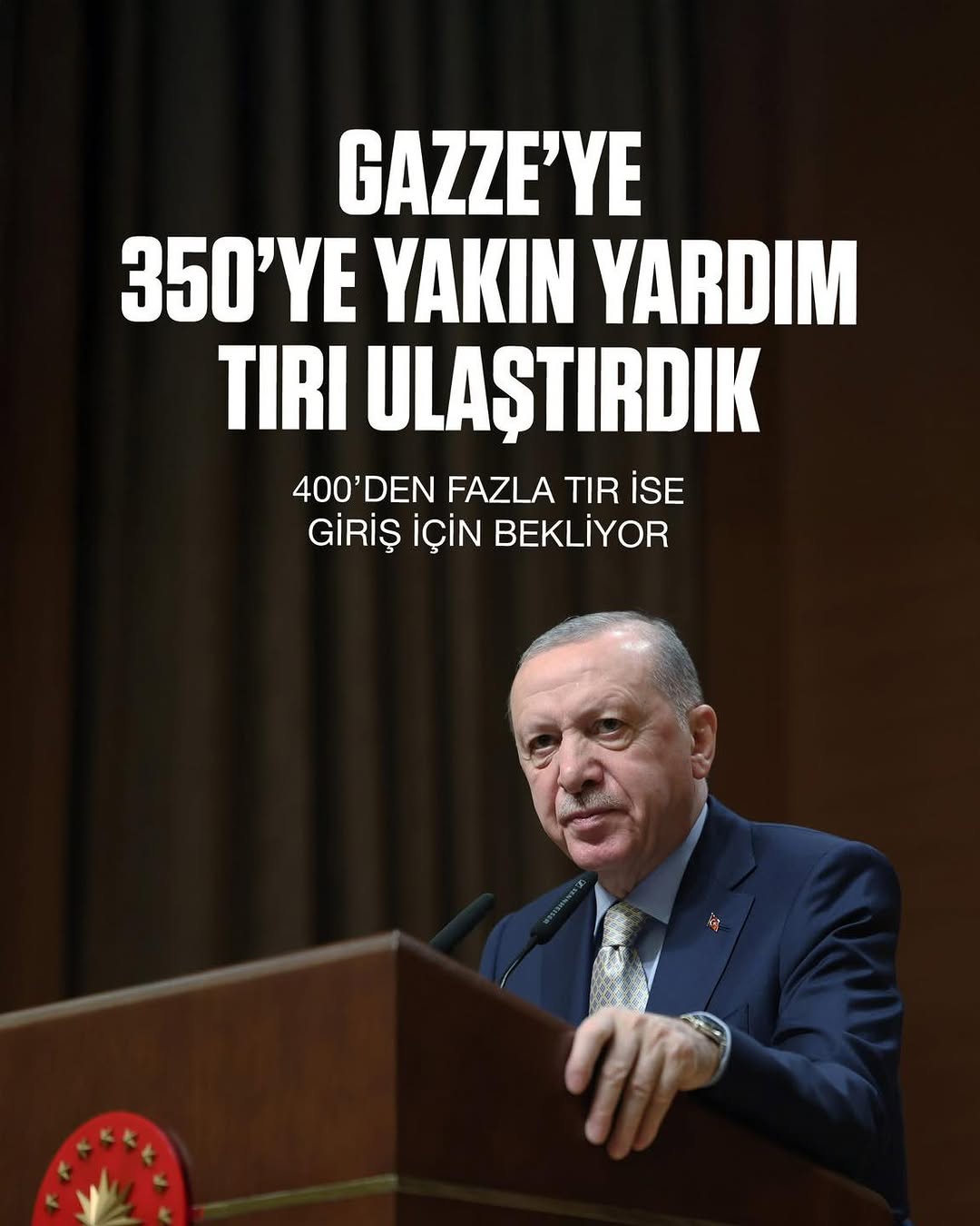 Gazze'ye İnsani Yardımlar Hız Kazandı: 350'ye Yakın Tır Bölgeye Ulaştı