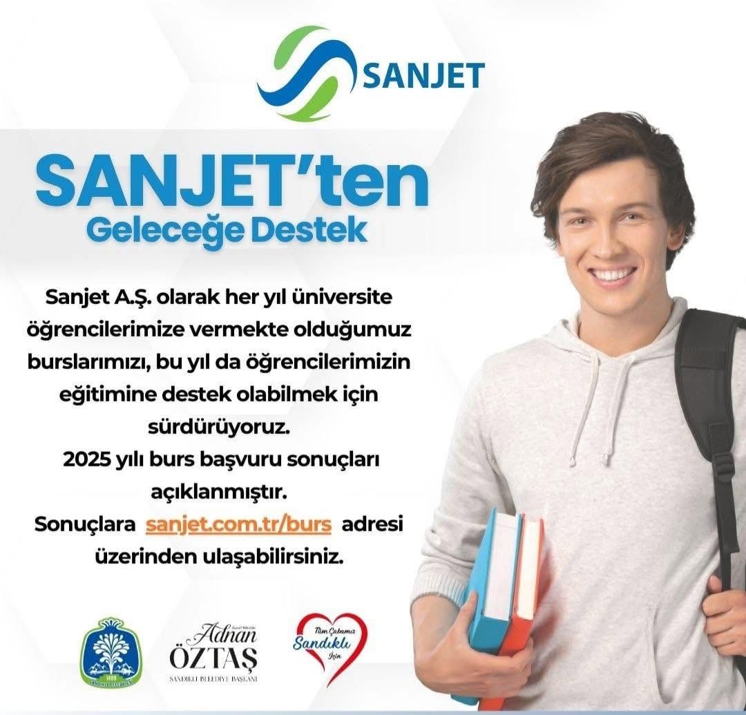 SANJET'ten Üniversite Öğrencilerine Burs Desteği